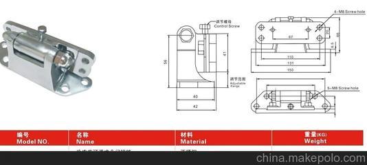 供應YL-720可調(diào)式門合頁、不銹鋼鉸鏈(鋅合金) 玉龍制冷(圖)圖片,供應YL-720可調(diào)式門合頁、不銹鋼鉸鏈(鋅合金) 玉龍制冷(圖)圖片大全,玉環(huán)縣玉龍制冷機械廠-1-